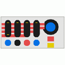 Part 3069p30 Tile 1 x 2 with Controls Pattern 
